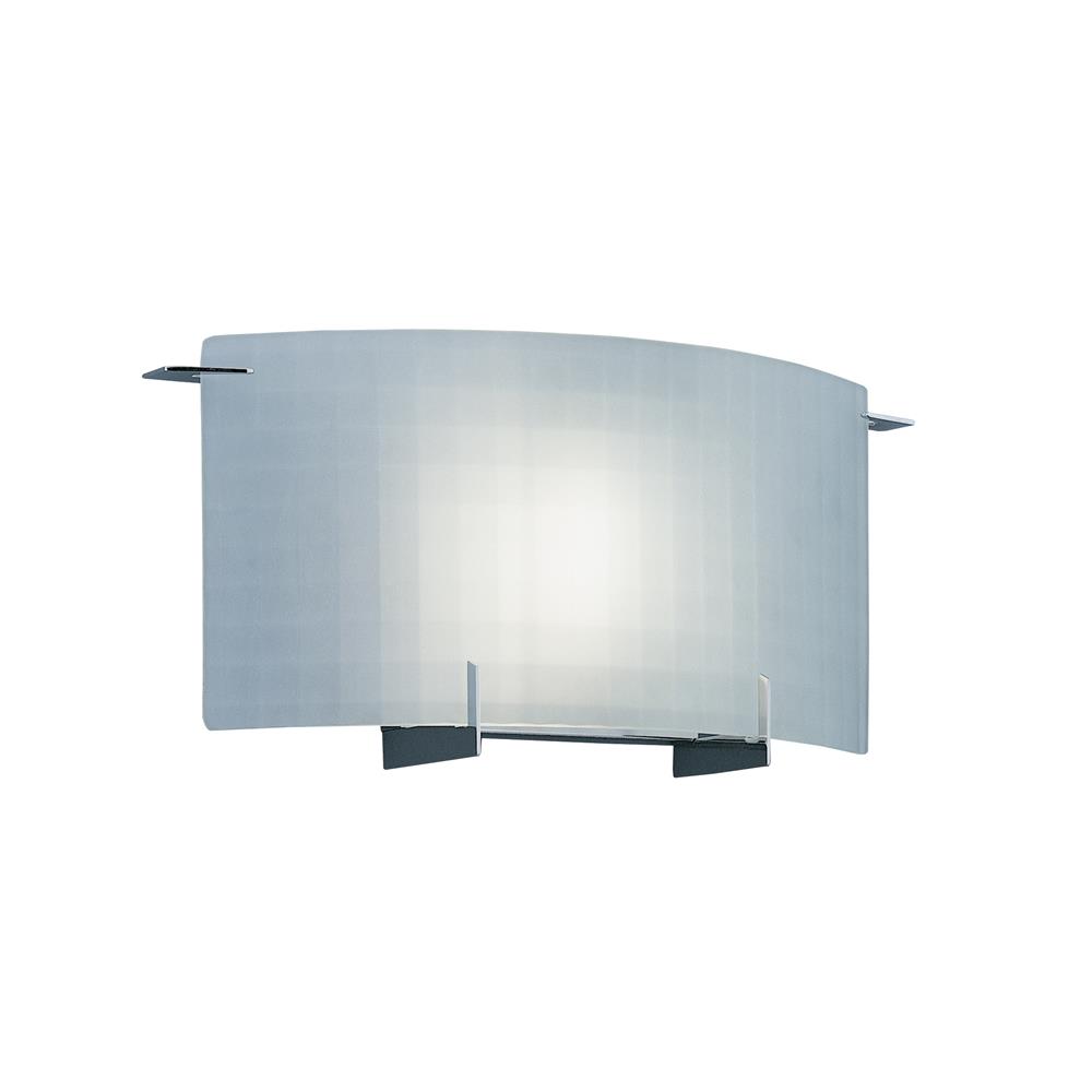 Designers Fountain 6040-CH 1 Light Wall Sconce ADA compliant in Chrome (Frosted Glass)